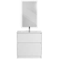 Тумба под раковину BelBagno Kraft 39 70 KRAFT39-700/390-2C-PIA-BO Bianco Opaco — фото 9, Тумбы под раковину