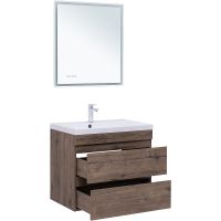 Тумба под раковину Aquanet Нота New 75 334192 подвесная Дуб веллингтон табак — фото 6, Тумбы под раковину