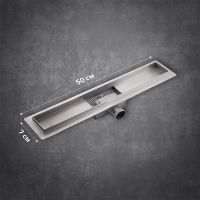 Товар: Душевой лоток Ростовская Мануфактура Сантехники РМС ТЛ-04-50х7 с решеткой Нержавеющая сталь - фото 5 Душевой лоток Ростовская Мануфактура Сантехники РМС ТЛ-04-50х7 с решеткой Нержавеющая сталь — фото 5, Душевые лотки