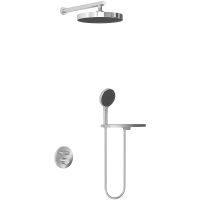 Душевая система Vincea Inspire VSFW-3I22MT2RCH с термостатом Хром — фото 1, Встраиваемые душевые комплекты