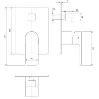 Товар: Смеситель для душа Omnires Baretti BA7835BL Черный матовый - фото 3 Смеситель для душа Omnires Baretti BA7835BL Черный матовый — фото 3, Смесители