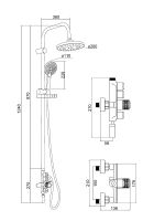 Товар: Душевая система Orange Push M01-911cr Хром - фото 11 Душевая система Orange Push M01-911cr Хром — фото 11, Душевое оборудование. Душевая программа