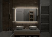 Зеркало Art&Max Ravenna AM-Rav-1200-700-DS-F с подсветкой с бесконтактным выключателем — фото 6, Мебель для ванной