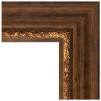 Зеркало Evoform Exclusive-G 121х96 BY 4363 с гравировкой в багетной раме - Римская бронза 88 мм — фото 3, Мебель для ванной