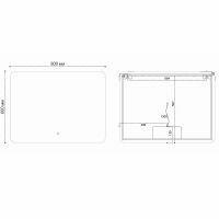 Товар: Зеркало Vincea 80 VLM-3BE800 с подсветкой с сенсорным выключателем и диммером - фото 7 Зеркало Vincea 80 VLM-3BE800 с подсветкой с сенсорным выключателем и диммером — фото 7, Зеркала в ванную комнату