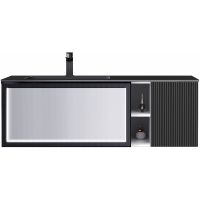 Тумба с раковиной Orans BC-9015-1200L 120 90151200L подвесная Темно-серая — фото 1, Тумбы с раковиной