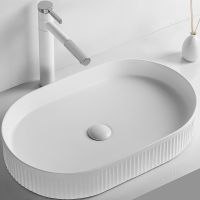 Раковина-чаша Ceruttispa 58 CR8009 9556 Белая — фото 1, Раковины накладные