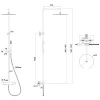 Товар: Душевая система Whitecross Y brushed gold Y1254GLB с термостатом Брашированное золото - фото 3 Душевая система Whitecross Y brushed gold Y1254GLB с термостатом Брашированное золото — фото 3, Душевое оборудование. Душевая программа