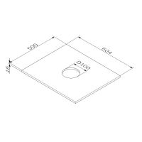 Столешница под раковину AM.PM Func 60 M8FST0601WG Белая глянцевая — фото 3, Столешницы под раковину