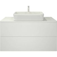 Тумба под раковину Orange Otto Ot-100TuGLASS подвесная Белый глянцевый — фото 1, Тумбы под раковину