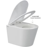 Товар: Унитаз Berges Vita Rimless 082255 подвесной с сиденьем Микролифт - фото 3 Унитаз Berges Vita Rimless 082255 подвесной с сиденьем Микролифт — фото 3, Подвесные унитазы