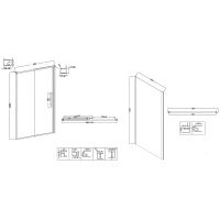 Душевой уголок Niagara Nova 90х80 NG-85-9TB-TB80-34 профиль Черный матовый стекло тонированное — фото 11, Душевые уголки