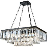 Люстра Divinare Nova 3001/01 SP-15 Прозрачная Черная — фото 1, Люстры