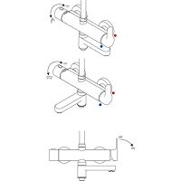 Душевая система Ravak DS X07P642 Хром — фото 7, Душевые стойки