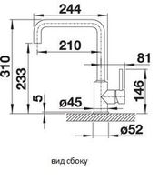 Смеситель для кухни Blanco Mili 526159 (526236) Черный — фото 3, Смесители для кухни