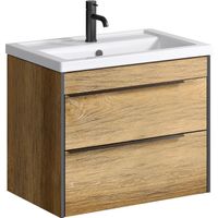 Тумба под раковину Aqwella Fargo 70 FRG0107DB Дуб балтийский — фото 1, Мебель для ванной