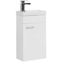 Тумба с раковиной Aquanet Нота 40 R 254037 подвесная Белая — фото 1, Тумбы с раковиной