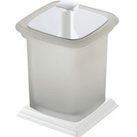 Косметический контейнер Art&Max Zoe AM-G-6831DX-Bi с крышкой Белый — фото 1, Аксессуары для ванной