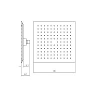 Верхний душ Aquanet Static AF330-84-S250B 261826 Черный матовый — фото 2, Верхние души
