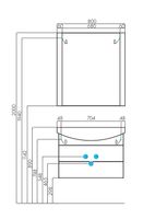 Тумба под раковину Aquaton Ария 80 М 1A140801AA010 подвесная Белая — фото 6, Тумбы под раковину