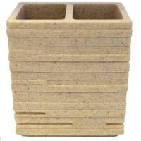 Стакан для зубных щеток Ridder Brick 22150211 Бежевый — фото 1, Стаканы для зубных щеток