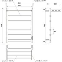 Товар: Электрический полотенцесушитель Point Меркурий PN83856PB П5 500x600 с полкой, диммер справа Черный - фото 4 Электрический полотенцесушитель Point Меркурий PN83856PB П5 500x600 с полкой, диммер справа Черный — фото 4, Электрические полотенцесушители