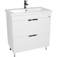 Тумба под раковину VIANT Лима 80 VLIM80CO-T2Y Белая — фото 1, Тумбы под раковину