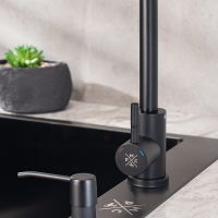 Смеситель для кухни Ростовская Мануфактура Сантехники SUS124BL-017F Черный матовый — фото 5, Смесители