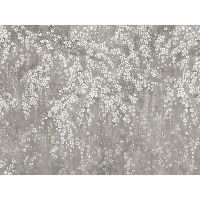 Панно Zambaiti Parati Satin Flowers IV Винил на флизелине (3*5,1) Серый/Бежевый, Цветы арт-Z66876 — фото 3, Обои