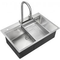 Кухонная мойка Milacio Denia 75 MC.77420 Нержавеющая сталь — фото 1, Кухонные мойки