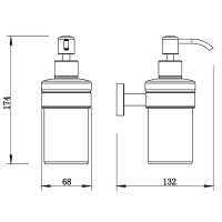 Товар: Дозатор для жидкого мыла Whitecross Ergo black ER2240BL Черный матовый - фото 2 Дозатор для жидкого мыла Whitecross Ergo black ER2240BL Черный матовый — фото 2, Дозаторы