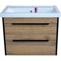 Тумба под раковину Bellezza Бруно 70 4632211270499 подвесная Табакко — фото 1, Мебель для ванной