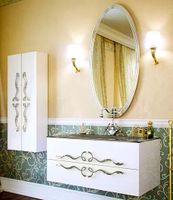 Шкаф пенал Clarberg Due amanti 25 DUE0525W Белый без ручек — фото 6, Пеналы для ванной комнаты