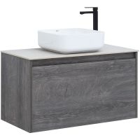 Тумба под раковину Aquanet Nova Lite 90 242269 подвесная Дуб рошелье — фото 5, Тумбы под раковину