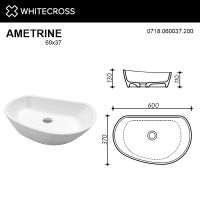 Раковина-чаша Whitecross Ametrine 60 0718.060037.200 Белая матовая — фото 7, Раковины