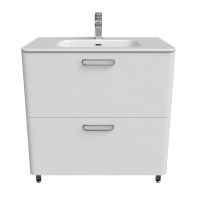 Тумба с раковиной Iddis Brick 80 BRI80WFi95K Белая — фото 2, Тумбы с раковиной