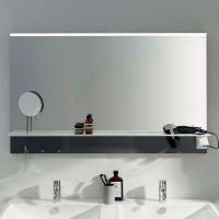 Зеркало Burgbad Eqio 120 SEZQ120F2010 с подсветкой Серое — фото 3, Мебель для ванной