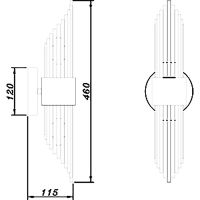 Товар: Настенный светильник Crystal Lux Rudolfo AP2 Nickel Никель - фото 2 Настенный светильник Crystal Lux Rudolfo AP2 Nickel Никель — фото 2, Бра