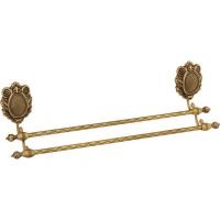 Полотенцедержатель Migliore Cleopatra 16644 двойной Бронза — фото 1, Полотенцедержатели