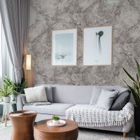 Обои Prima Italiana Arte Bella 80314 Винил на флизелине (1,06*10) Серый, Мрамор — фото 2, Обои для стен