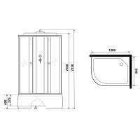 Товар: Душевая кабина Niagara Eco NG-7510-14R 120х80 без гидромассажа - фото 13 Душевая кабина Niagara Eco NG-7510-14R 120х80 без гидромассажа — фото 13, Душевые кабины