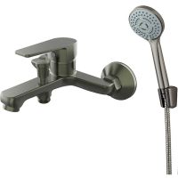 Смеситель для ванны Orange Loop M26-100GR Серый — фото 1, Смеситель для ванны