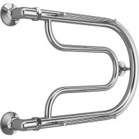 Водяной полотенцесушитель Terminus Фокстрот (1) 320x500 4620768881237 с полкой Хром, боковое подключение, G 1" НР — фото 1, Водяные полотенцесушители