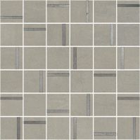Декор Kerama Marazzi Гварди 2 мозаичный серый светлый матовый обрезной SG640120\MM 30х30 см — фото 1, Керамогранит
