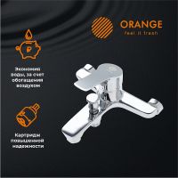 Смеситель для ванны Orange Dia M45-100cr Хром — фото 7, Смесители