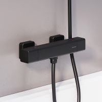 Смеситель для душа Damixa Gala 536000300 с термостатом Черный матовый — фото 3, Смесители