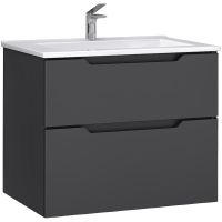 Товар: Тумба под раковину Jorno Slide 75 Sli.01.75/P/A подвесная Антрацит - фото 1 Тумба под раковину Jorno Slide 75 Sli.01.75/P/A подвесная Антрацит — фото 1, Тумбы под раковину
