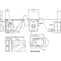 Унитаз компакт Nofer 13016.S Нержавеющая сталь матовая с бачком и сиденьем — фото 5, Напольные унитазы