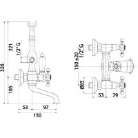 Товар: Смеситель для ванны Cezares Golf-VD-03/24-Bi Золото 24 карат - фото 3 Смеситель для ванны Cezares Golf-VD-03/24-Bi Золото 24 карат — фото 3, Смеситель для ванны