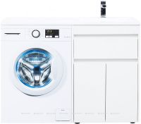 Тумба под раковину Aquanet Токио 120 237745 Белая — фото 8, Мебель для ванной